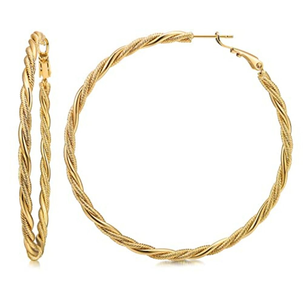 Rose Gold Hoop Earrings